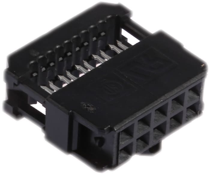 TE Connectivity 10-Way IDC Connector Socket for Cable Mount, 2-Row