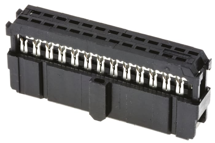 TE Connectivity 26-Way IDC Connector Socket for Cable Mount, 2-Row