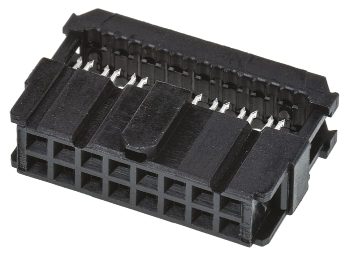 TE Connectivity 16-Way IDC Connector Socket for Cable Mount, 2-Row