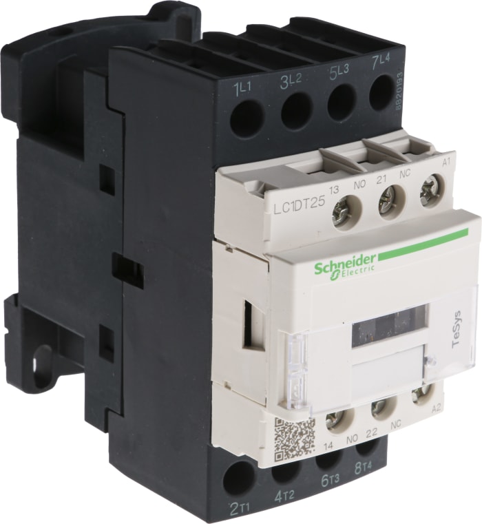 Schneider Electric TeSys D LC1D Contactor, 230 V ac Coil, 4-Pole, 25 A, 4NO, 690 V ac