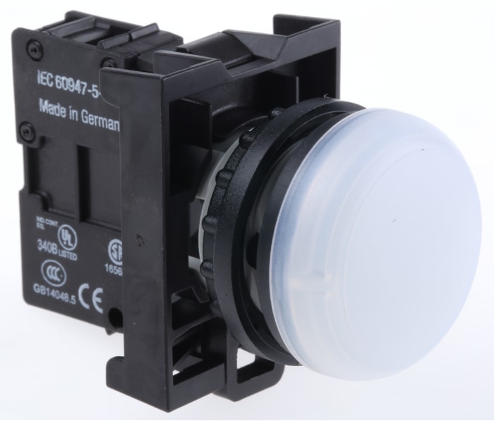 Voyant lumineux LED Eaton Blanc 12 → 30V c.a. / V c.c., Ø découpe 22mm, Eaton Moeller, IP69K