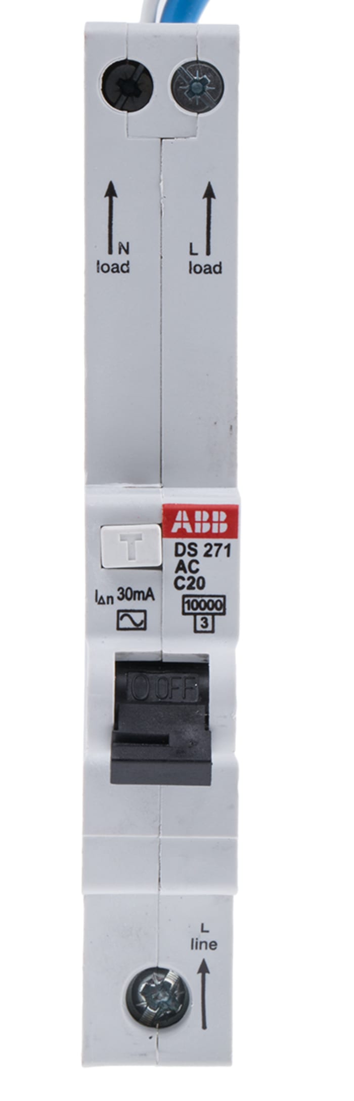 Type C DIN rail mount RCBO,10KA 20A