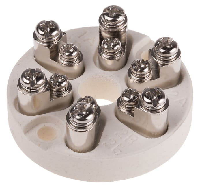 RS PRO Thermocouple Terminal Block for Use with Terminal Block Head, RoHS Standard