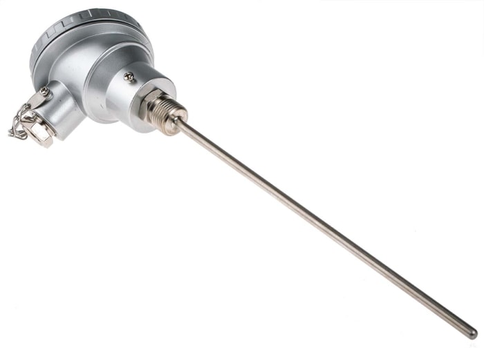 Capteur RTD PT100 RS PRO, Ø 6mm, L.250mm, +450°C max, Tête de borne KNE