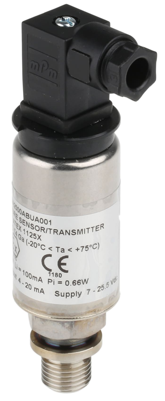 Gems Sensors Pressure Sensor, 0bar Min, 2.5bar Max, Analogue Output, Relative Reading
