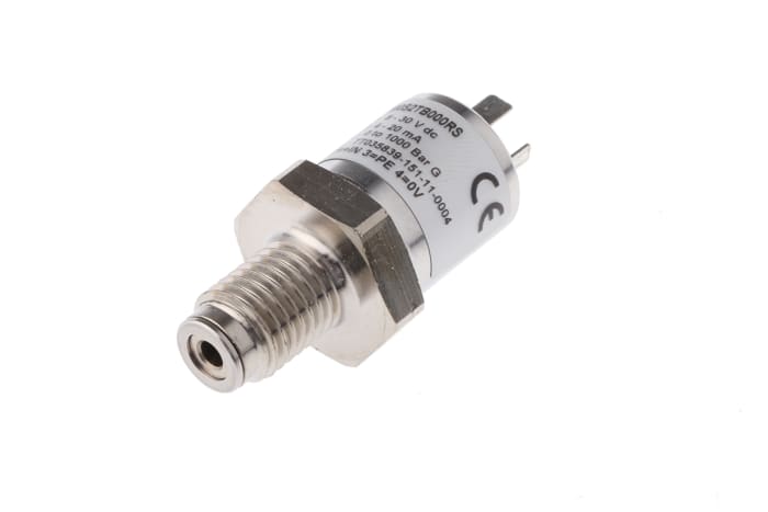 Gems Sensors Pressure Sensor, 0bar Min, 1000bar Max, Analogue Output, Relative Reading