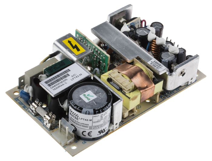 Artesyn Switching Power Supply, LPT42-M, 5 V dc, ±12 V dc, 2.5 A, 5 A, 700mA, 40W, Triple Output, 120 → 300 V