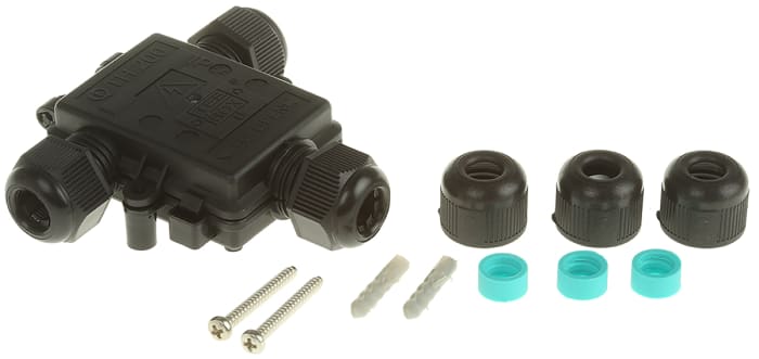 Nylon Terminal Block Housing IP54, Cable Mount