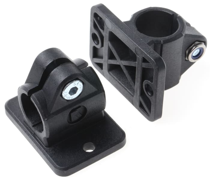 Rose+Krieger Sabitleme Kelepçesi (Flanşlı), Poliamit, 12 → 18mm Borular İçin 20mm, M6 Dişli