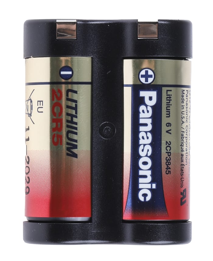 Panasonic Lithium Manganese Dioxide 6V, 2CR5 Camera Battery