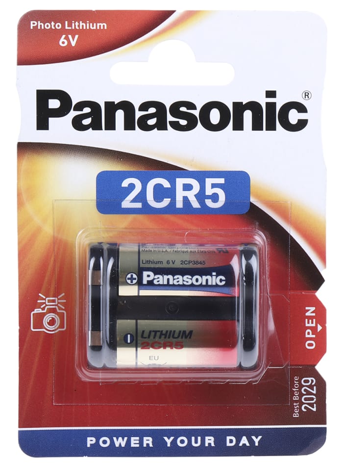 Batteria al Litio GRD UL2-3 2xCR123 6V per Rilevatori e Sensori d'allarme