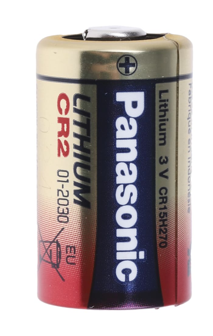 Panasonic Lithium Manganese Dioxide 3V, CR2 Lithium Speciality Size Battery