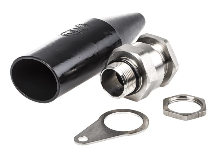 Kit de prensaestopas de Acero Inoxidable, rosca M25, contratuerca incluida, IP66, IP68, ATEX
