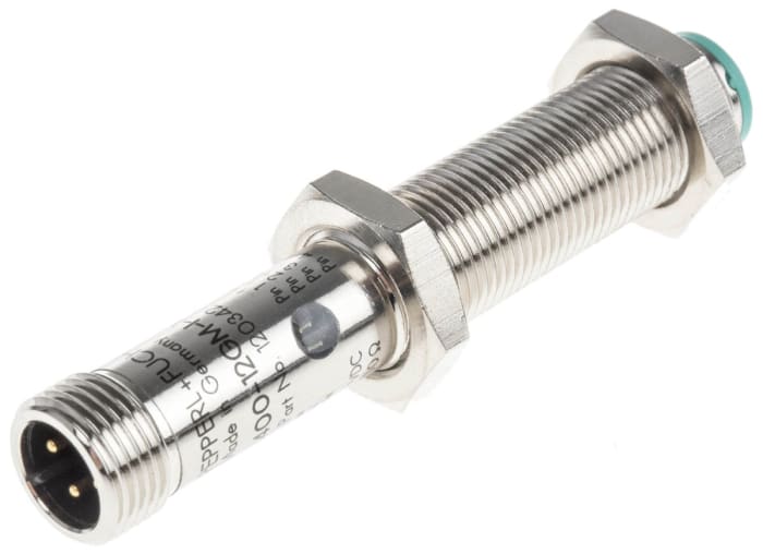 Pepperl + Fuchs Ultrasonic Threaded Barrel Proximity Sensor, M12, 400 mm Detection 4-20 mA, 10 → 30 V dc