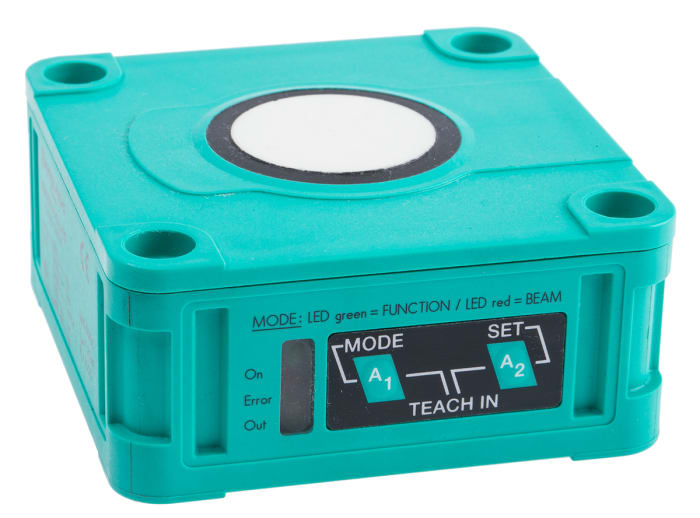 Pepperl + Fuchs Ultrasonic Block Proximity Sensor, 4 m Detection 4-20 mA, 10 → 30 V dc