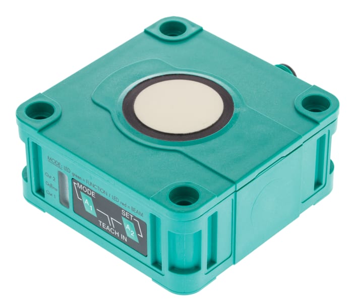 Pepperl + Fuchs Ultrasonic Block Proximity Sensor, 4 m Detection, PNP x2 NO/NC, 10 → 30 V dc