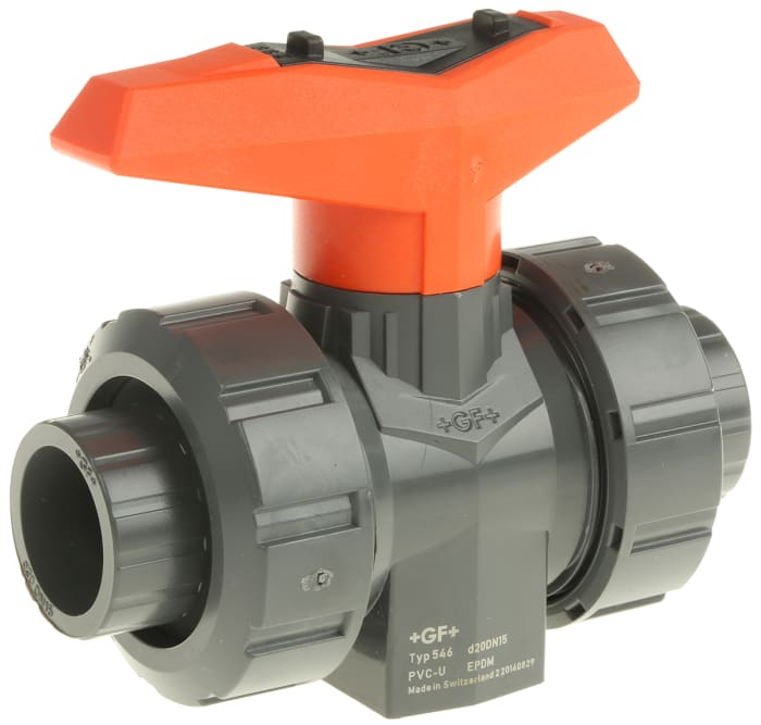Georg Fischer Plastic 2 Way, High Pressure Ball Valve, BSP, 20mm