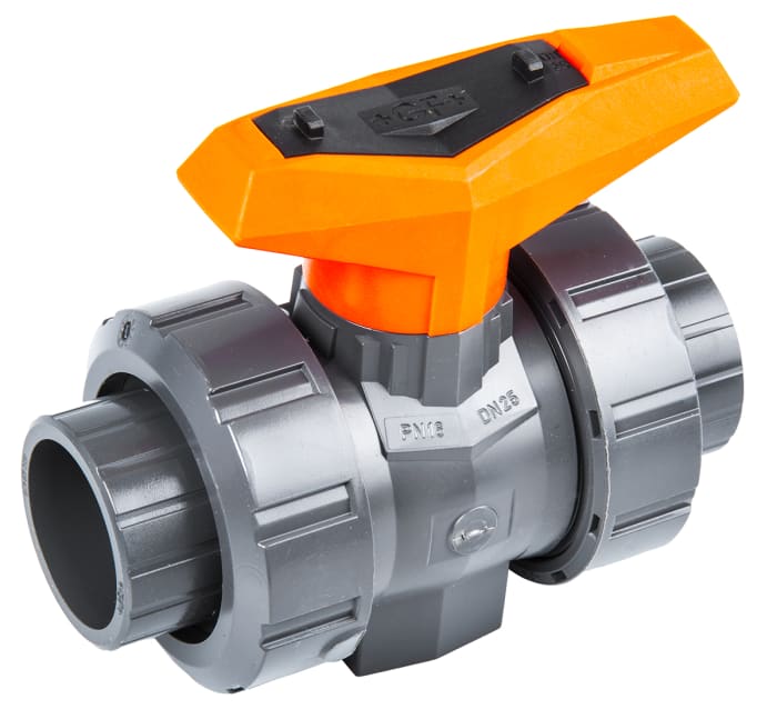 Georg Fischer Plastic 2 Way, High Pressure Ball Valve, BSP, 32mm