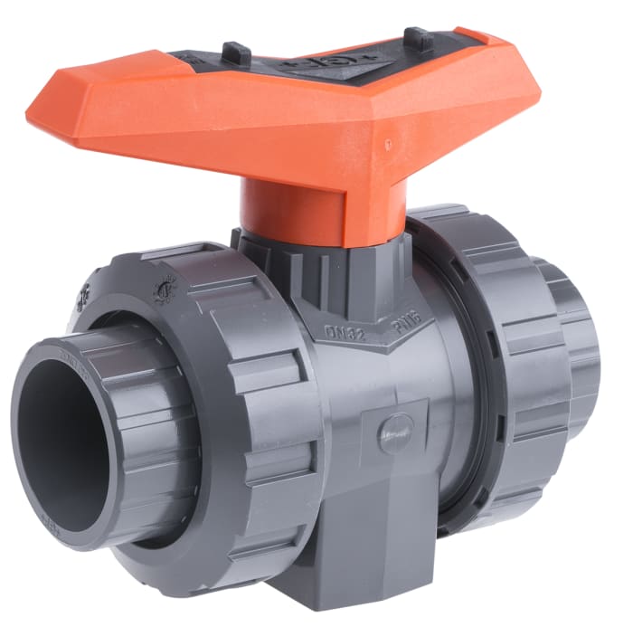 Georg Fischer Plastic 2 Way, High Pressure Ball Valve, BSP, 40mm