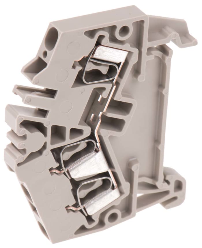 Weidmuller 1706010000 ZDU Series Beige, 2.5mm², Single-Level, Clamp Termination