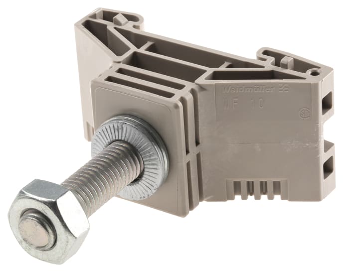 Bloc de jonction à goujon Weidmuller WF 10, 120mm², Boulon, Marron