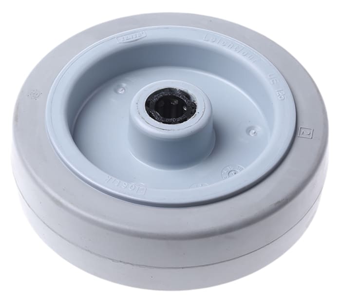 Tente Grey Rubber Abrasion Resistant Trolley Wheel, 250kg