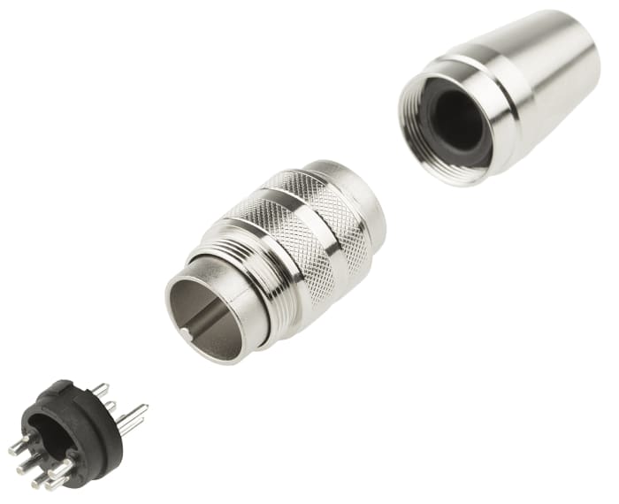  Connecteur DIN Amphenol Industrial C 091 D, 5 contacts, Mâle, Montage sur câble, A souder M16