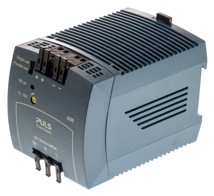 PULS MiniLine MLY Switched Mode DIN Rail Power Supply, 220 → 240V ac ac Input, 12V dc dc Output, 7.5A Output, 90W