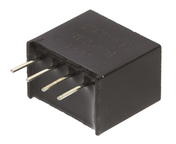 Recom RI DC-DC Converter, 12V dc/ 167mA Output, 4.5 → 5.5 V dc Input, 2W, Through Hole, +85°C Max Temp -40°C Min