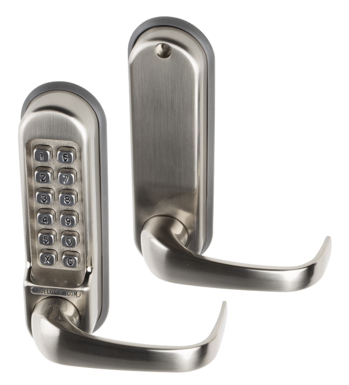 Brass 520 digital code door lock w/lever