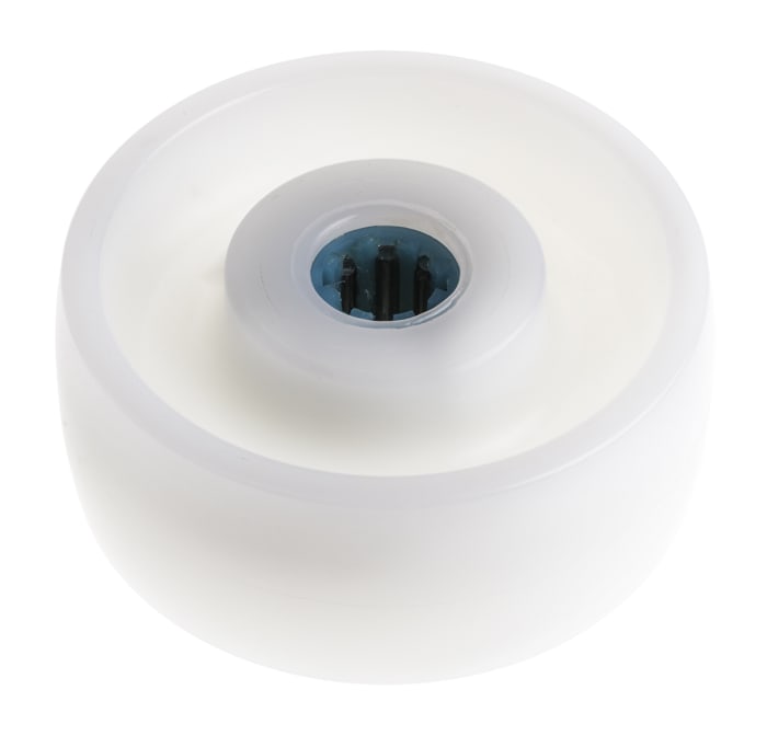 LAG White Polyamide Hygienic, Low Rolling Resistance, Non-Marking Trolley Wheel, 250kg