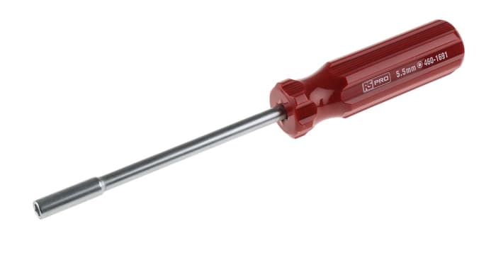 Tournevis à douille RS PRO 5.5 mm, Pointe Hexagonale, en Acier