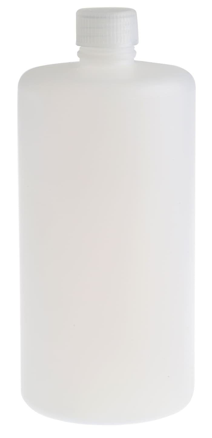 RS PRO 1L HDPE Narrow Neck Storage Bottle
