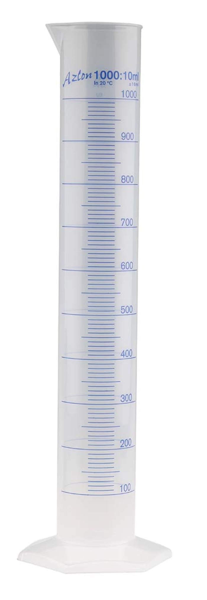 Tube à essai à graduations RS PRO, PP, 1L
