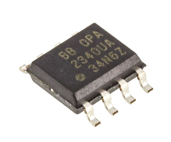 OPA2340UA Texas Instruments, Precision, Op Amp, RRIO, 5.5MHz, 3 V, 5 V, 8-Pin SOIC