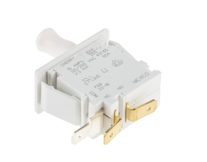 F69-30A ZF | ZF Door Micro Switch, Button, SPDT 10 A @ 250 V ac