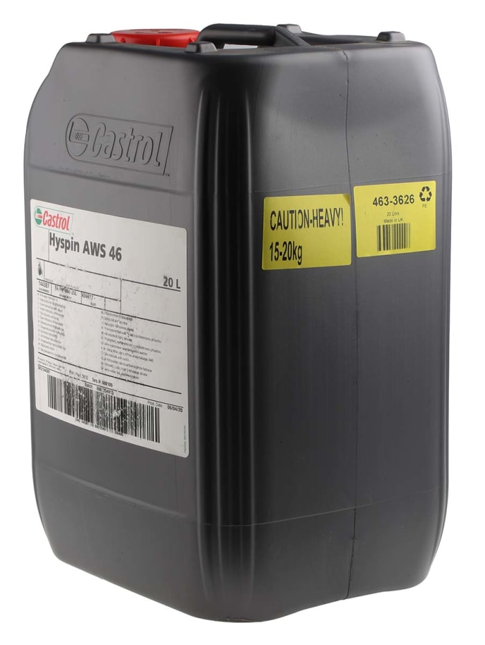 6168 2800 Castrol Castrol Hydraulic Fluid 6168 2800, 20 L, ISO Grade