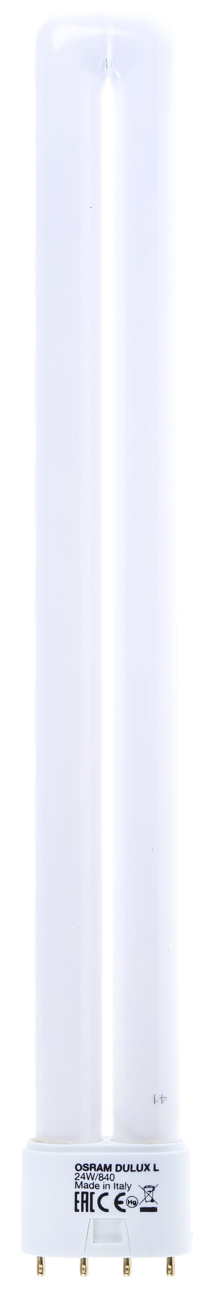 Osram 2G11 DULUX Twin Tube Shape CFL Bulb, 24 W, 4000K, Cool White Colour Tone