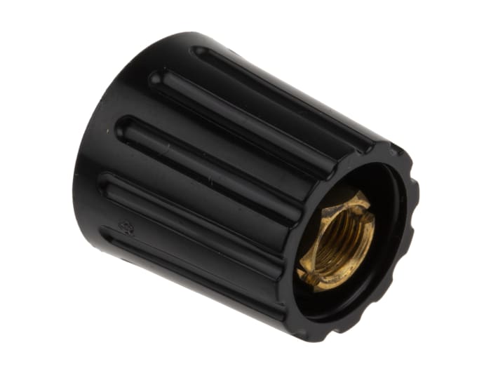 RS PRO | RS PRO 14.7 mm Knob Diameter Black Potentiometer Knob for 6 mm ...
