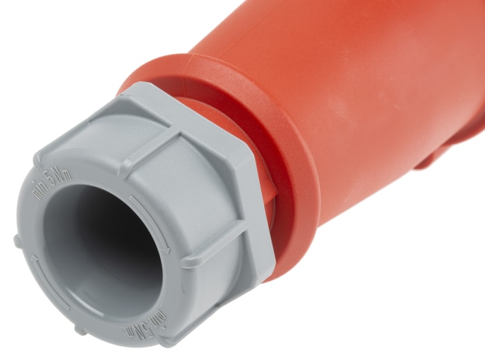 6 MENNEKES | Conector de potencia industrial Hembra, Formato 3P +