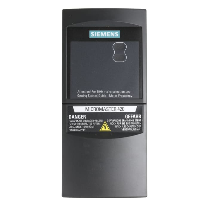 Variateur de fréquence Siemens MICROMASTER 420, 1,5 kW 400 V c.a. 3 phases, 5,9 A, 0 → 550Hz