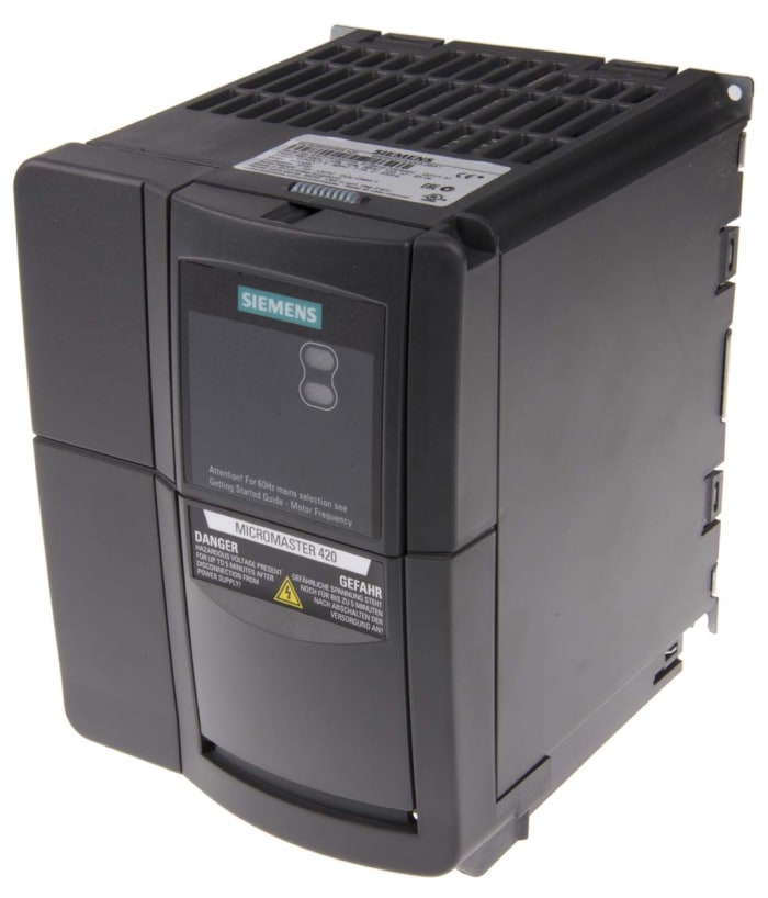 Variateur de fréquence Siemens MICROMASTER 420, 3 kW 400 V c.a. 3 phases, 10 A, 0 → 550Hz