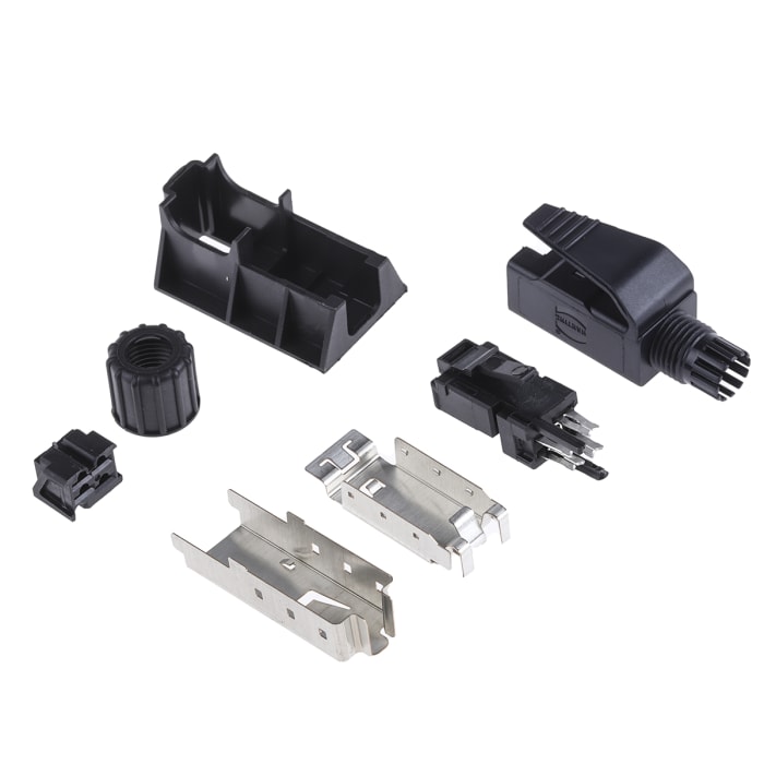HARTING RJ Industrial Series Male RJ45 Connector, Cable Mount, Cat5 Straight 1 Port 4 -Way