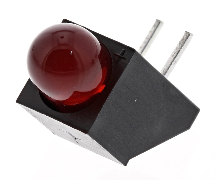 Kingbright L-1503CB/1ID Red Right Angle PCB LED Indicator 3 mm (T-1), 1 LEDs 2.5 VSingle Colour