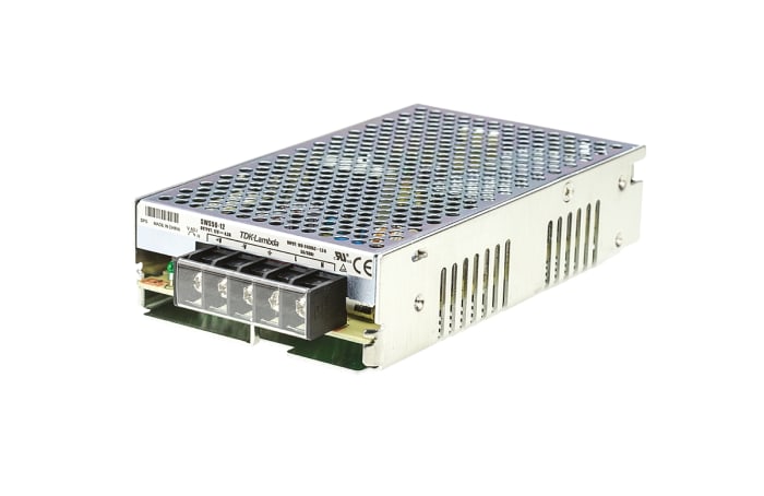 TDK-Lambda Embedded Switch Mode Power Supply (SMPS), SWS50-12, 12V dc, 4.3A, 50W, 1 Output, 120 → 370 V dc, 85