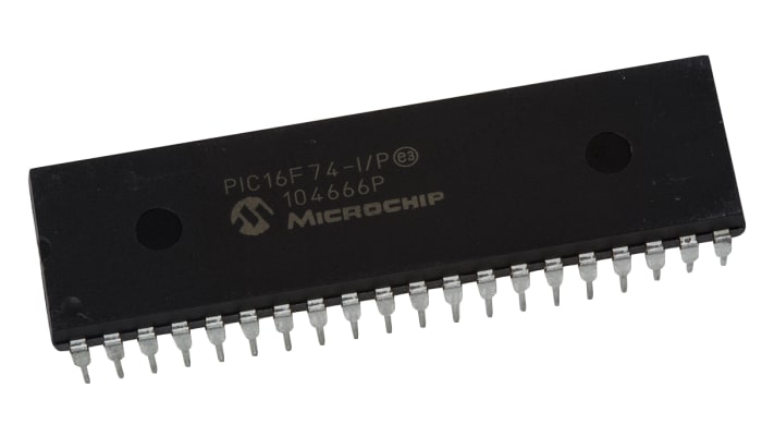 Microchip, 8bit PIC, PIC16F Microcontroller, 20MHz, 4K Flash, 40-Pin PDIP
