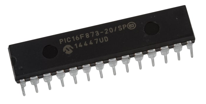 Microchip, 8bit PIC, PIC16F Microcontroller, 20MHz, 256 x 8 words, 8K x 14 words Flash, 28-Pin SPDIP