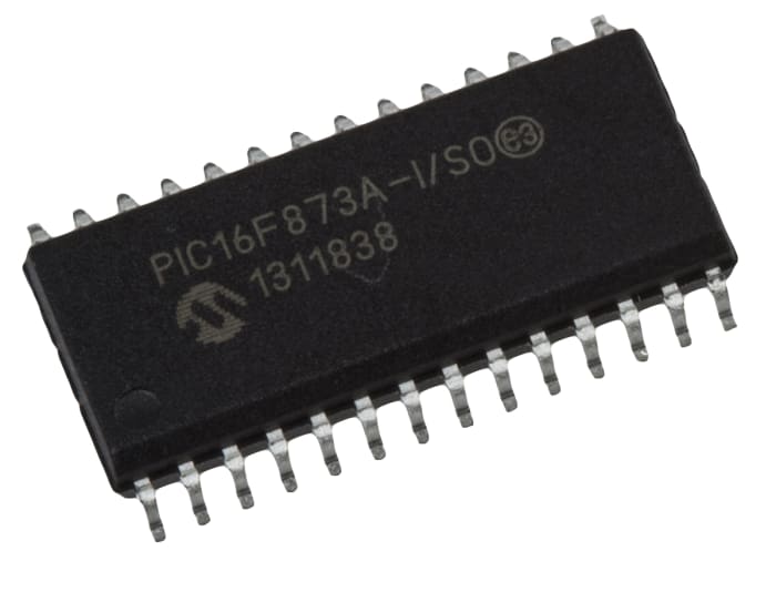Microchip, 8bit PIC, PIC16F Microcontroller, 20MHz, 7.2 kB, 128 B Flash, 28-Pin SOIC