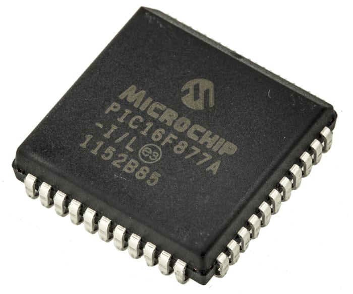 Microchip, 8bit PIC, PIC16F Microcontroller, 20MHz, 14.3 kB, 256 B Flash, 44-Pin PLCC