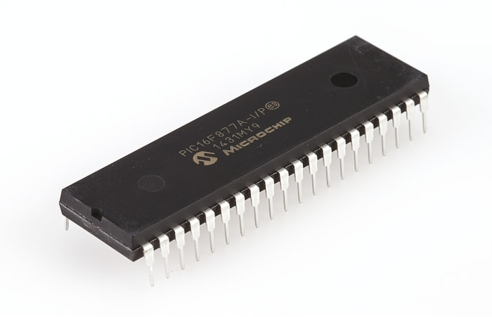 Microchip, 8bit PIC, PIC16F Microcontroller, 20MHz, 14.3 kB, 256 B Flash, 40-Pin PDIP
